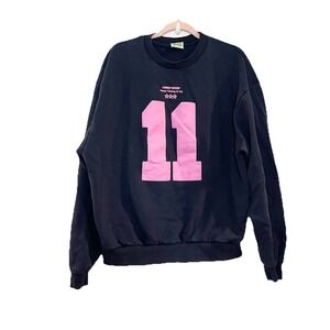 Lonely Ghost Sweatshirt Navy Streetwear Minimal Cozy 11:11 Thinking Of You L